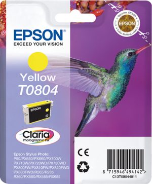 Epson Epson inktpatroon   geel T 080  T 0804