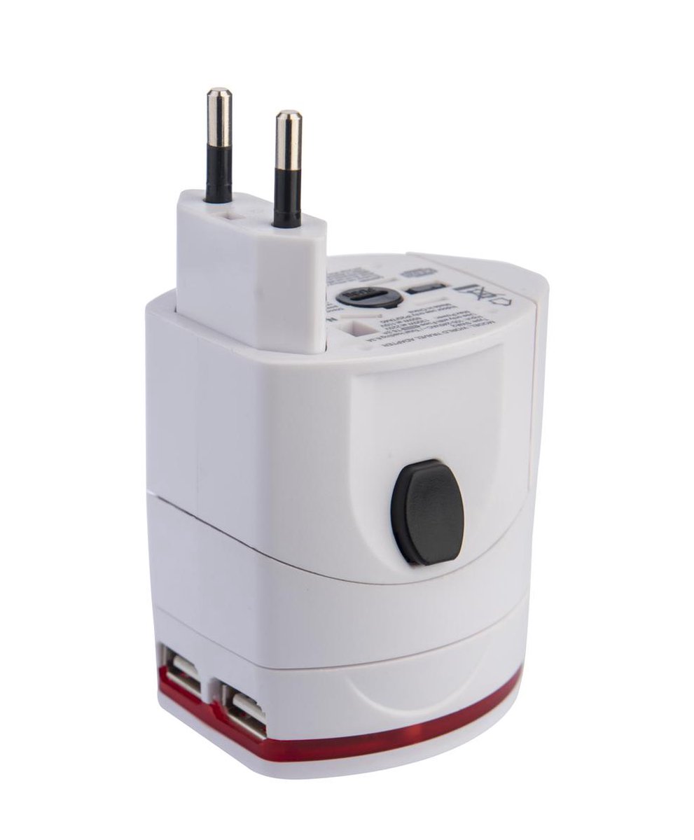 Fitseasy Fitseasy Wereldreisstekker + 2x usb - Image 2