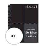 Henzo Henzo 10 Fototassen  10x15 zwart 230x297 3 stuks