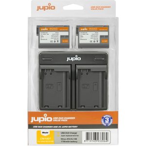 Jupio Jupio Value Pack: 2x Battery EN-EL15B 1700mAh + USB Dual Charger