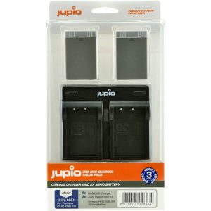 Jupio Jupio Value Pack: 2x Battery PS-BLS5 / PS-BLS50 1210mAh + USB Dual Charger