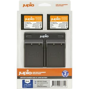 Jupio Jupio Value Pack: 2x Battery BLX-1 / BLX1 2280mAh + USB Dual Charger