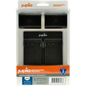 Jupio Jupio Value Pack: 2x Battery DMW-BLF19E 1860mAh + USB Dual Charger
