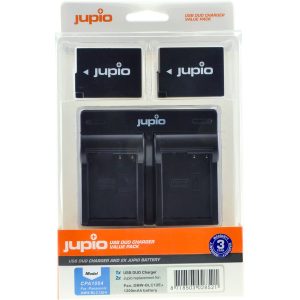Jupio Jupio Value Pack: 2x Battery DMW-BLC12E + USB Dual Charger