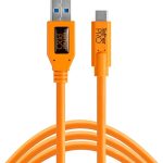 TetherTools Tethertools TetherPro USB 3.0 to USB-C, 15' (4.6m), High-Visibility Orange