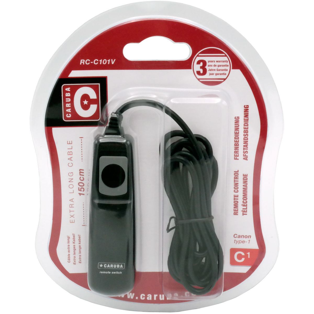 Caruba Caruba Remote Canon Type 1 1.5m (Canon RS 80N3)