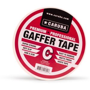 Caruba Caruba Gaffer Tape 50mtr x 5cm Wit