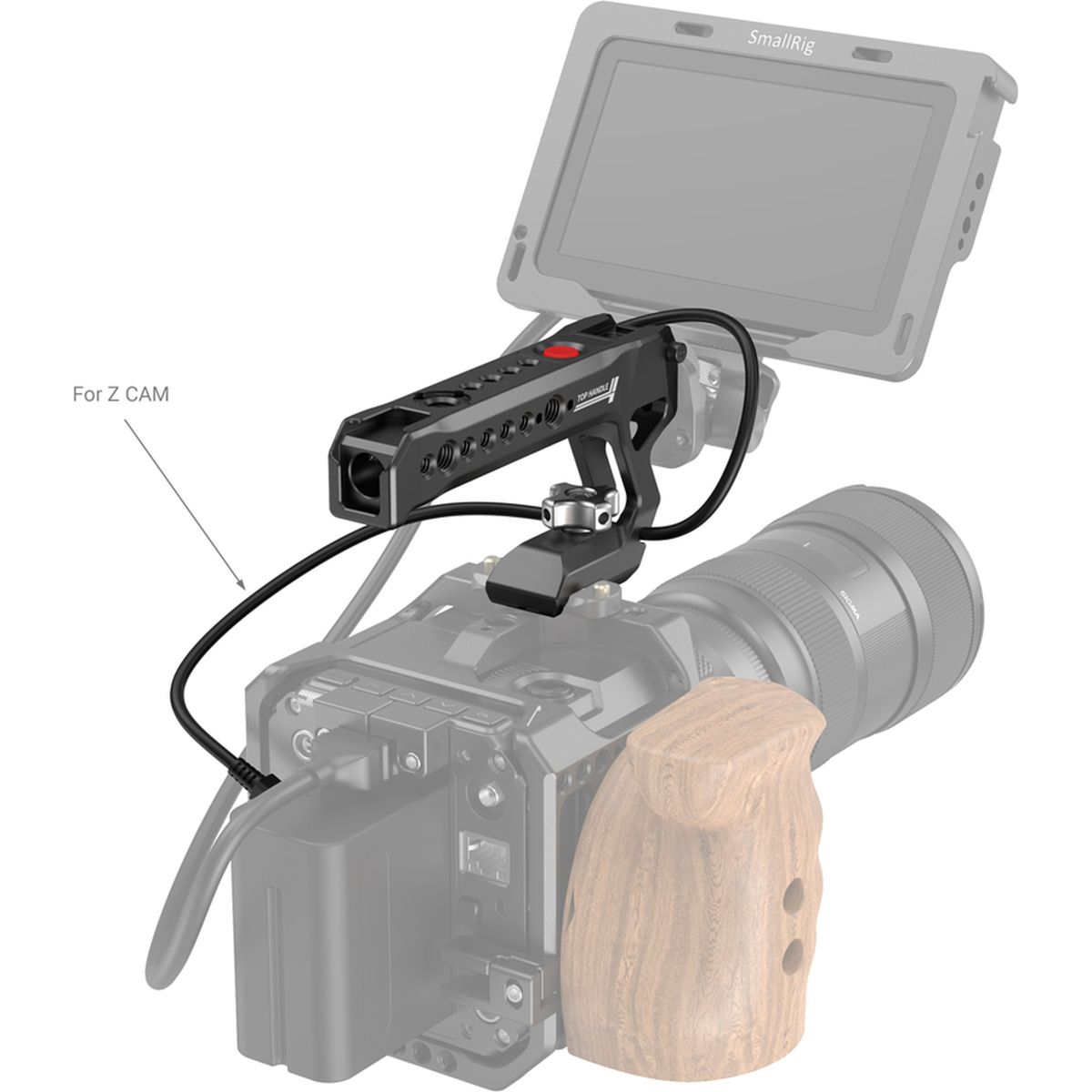 SmallRig SmallRig 3322 Nato Top Handle w/ Rec Start/Stop Rem Trigger - Image 2