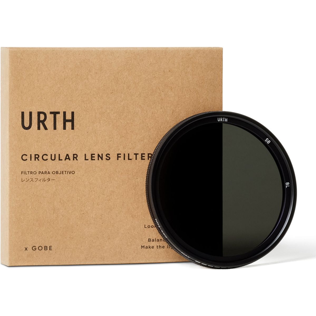Urth Urth 58mm ND2-400 (1-8.6 Stop) Variable ND Lens Filter
