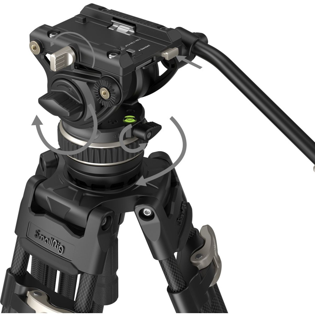 SmallRig SmallRig 3989 Freeblazer Heavy-Duty Carbon Fiber Tripod Kit - Image 3