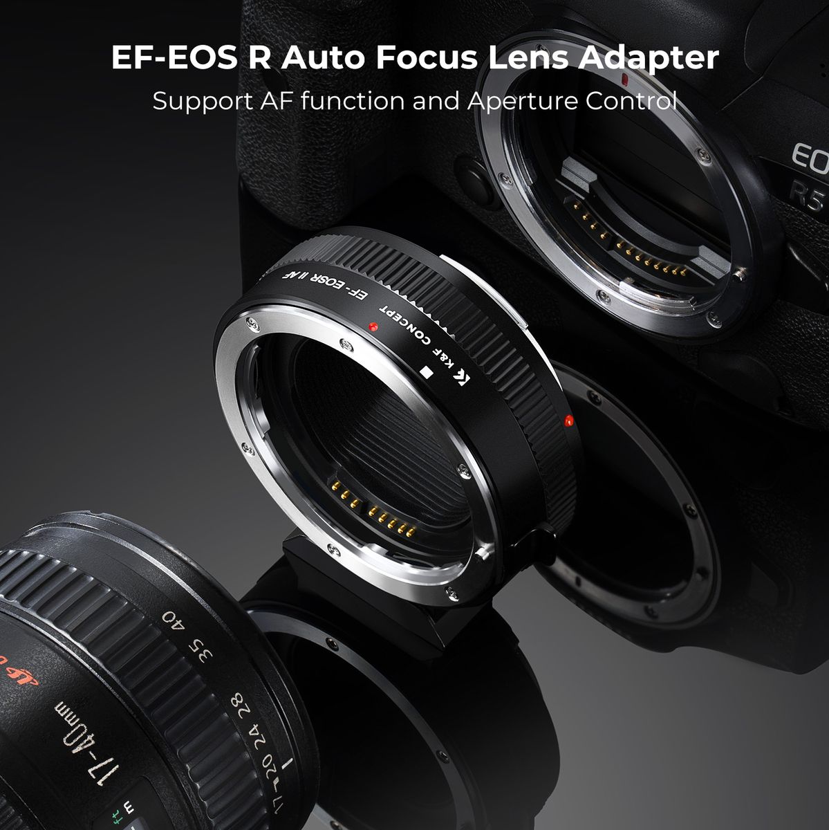 K&F Concept K&F Concept Lens Adapter EF EOS R - Image 2