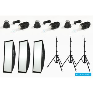 Nanlite Nanlite FS-150B LED Spot Light Dual Kit (w/ Light Stand A...