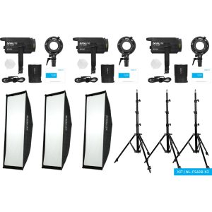 Nanlite Nanlite FS 60B LED Tripple Kit (w/ Light Stand And Softbox)