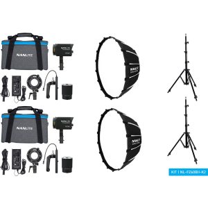 Nanlite Nanlite Forza 60B II Bi-Colour LED Dual Kit (w/ Light Sta...