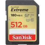 SanDisk Sandisk Extreme 512GB SDXC Memory Card UHS-I U3 V30 180MB/s