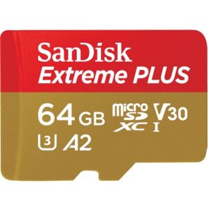SanDisk SanDisk Extreme Plus MicroSDXC 64GB+SD Adapter A