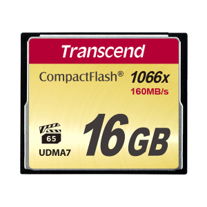 Transcend Transcend 16GB CompactFlash (1000X | R 160MB/s | W 120MB/s )