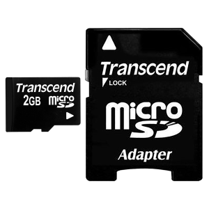 Transcend Transcend 2GB micro SD (with adapter)