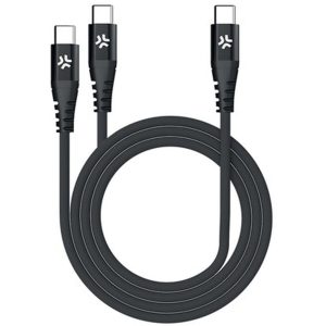 Celly Celly 100W USB-C To 2X USB-C Cable Black