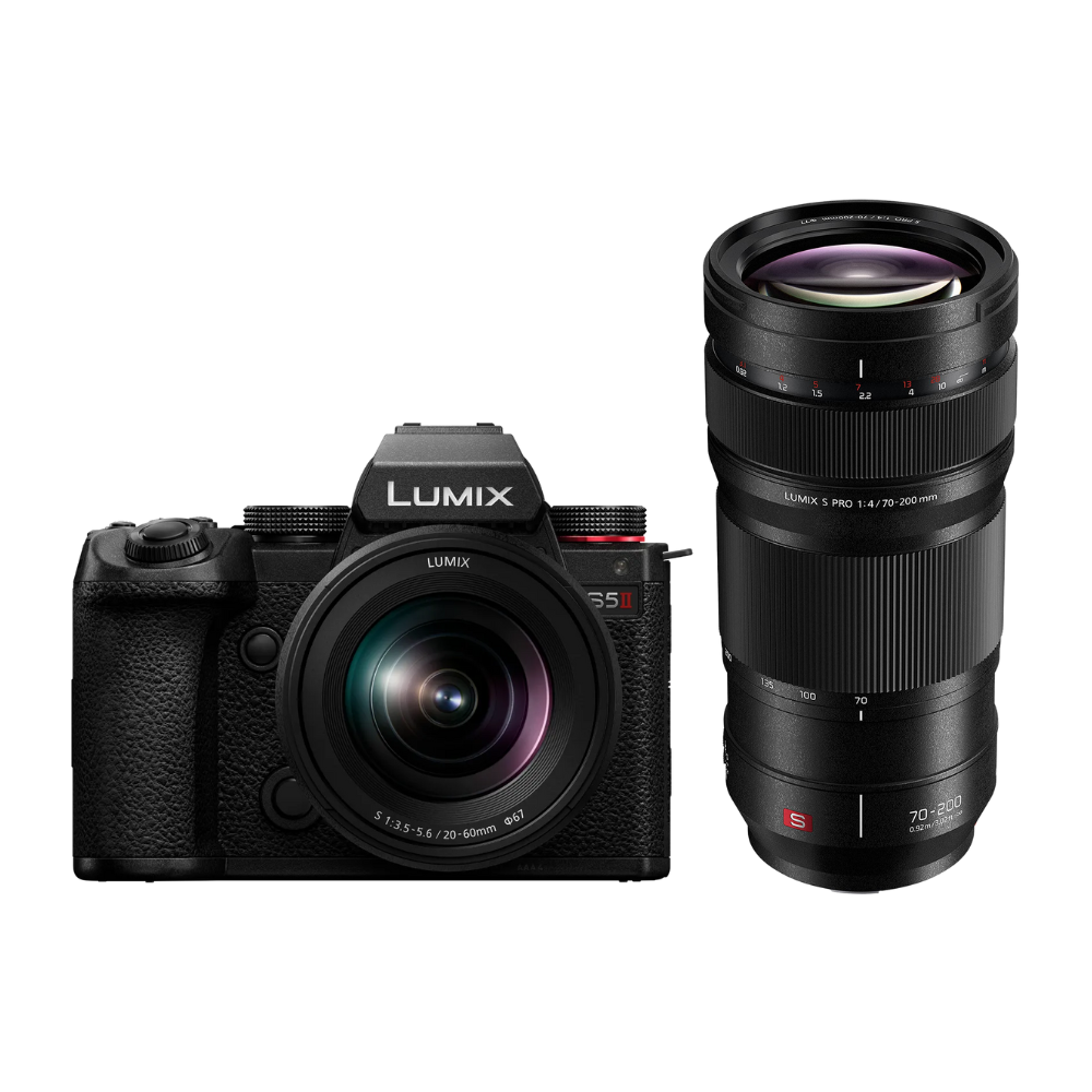 Panasonic Panasonic Lumix S5II + 20-60mm f/3.5-5.6 + Lumix S Pro 70-200mm f/2.8