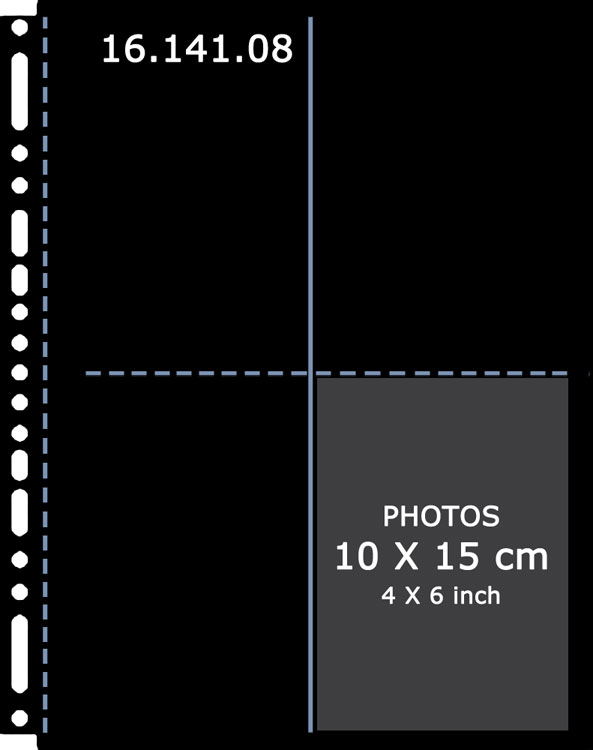 Henzo Henzo 10 Fototassen 10x15 zwart 230x297
