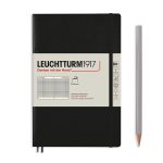 Leuchtturm Leuchtturm Black, Softcover, Composition (B5), 123 p., squared