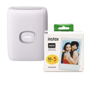 Fuji Fujifilm Instax mini link 2 printer starterskit Clay White