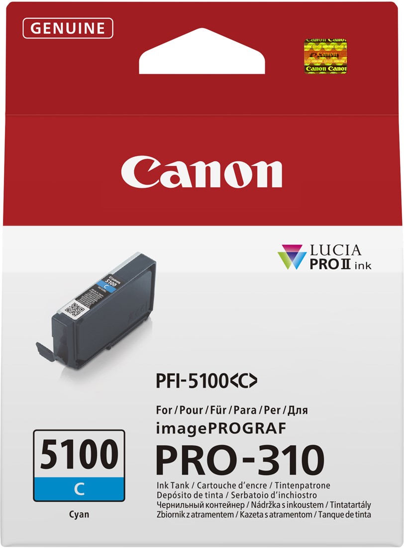 Canon Canon PFI-5100 C Cyaan Inkt voor Prograf Pro 310