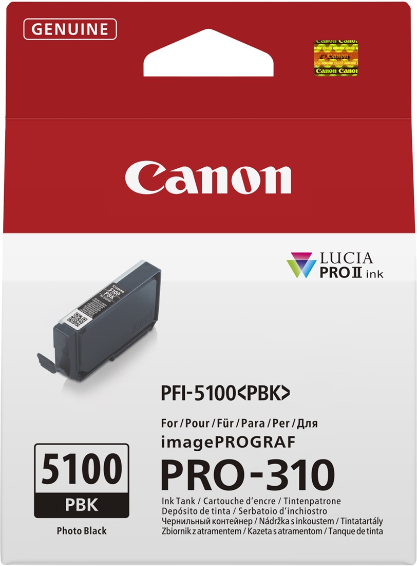 Canon Canon PFI-5100 PBK Photo Black Inkt voor Prograf Pro 310