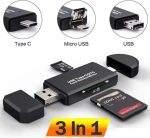 Rocketek Rocketek Type C & micro USB & USB 3 In 1 OTG 2.0 Card Reader High-speed