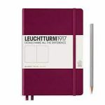 Leuchtturm Leuchtturm Port Red, Medium (A5), 251 p., plain