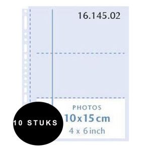 Henzo Henzo 10Fototassen  10x15 wit 230x297 10 stuks