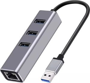Rocketek Rocketek USB HUB 3.0 Internet 1000M LAN 4 Port Multi Splitter Adapter Power Delivery Charging