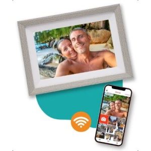Pora&Co Pora&Co Digital Photo Frame 10 inch Silver / White