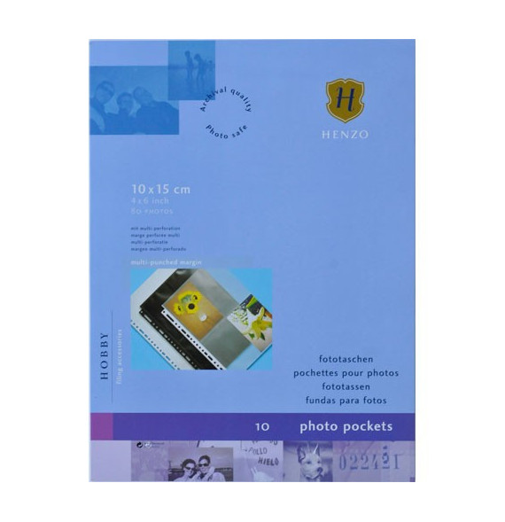Henzo Henzo 10 Fototassen 10x15 zwart 230x297 - Image 2