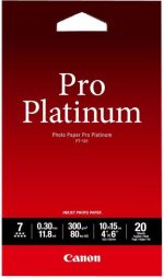 Canon Canon PT-101 10x15 cm, 20 vel Photo Paper Pro Platinum   300 g