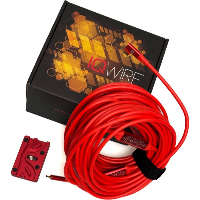 IQwire IQwire 15m USB C To C Right Angle 10G Red