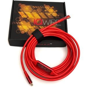 IQwire IQwire 5m USB C To C Right Angle 10G Red