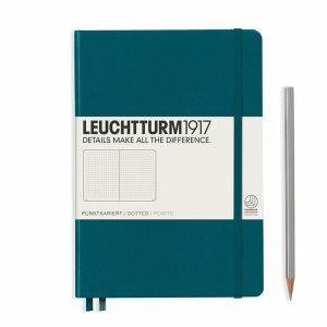 Leuchtturm Leuchtturm Pacific Green, Medium (A5), 251 p., dotted