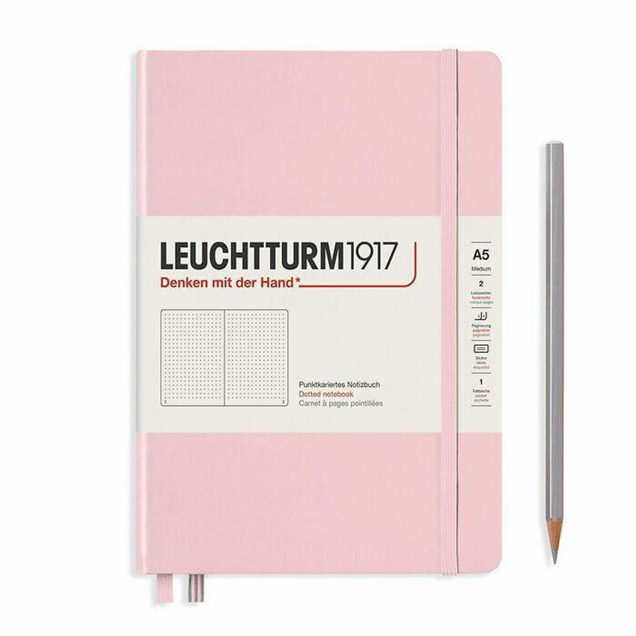 Leuchtturm Leuchtturm Powder, Medium (A5), 251 p., dotted