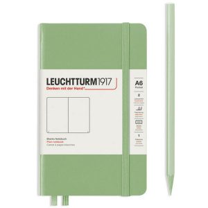 Leuchtturm Leuchtturm Sage, Pocket (A6), 187 p., plain