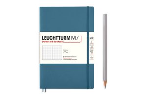 Leuchtturm Leuchtturm Stone Blue, Softcover, Paperback (B6+), 123 p., dotted