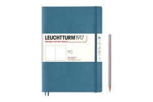 Leuchtturm Leuchtturm Stone Blue, Softcover, Composition (B5), 123 p., plain