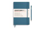 Leuchtturm Leuchtturm Stone Blue, Softcover, Composition (B5), 123 p., ruled