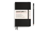 Leuchtturm Leuchtturm Black, Softcover, Paperback (B6+), 123 p., ruled