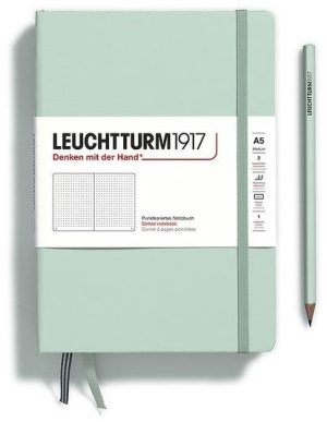 Leuchtturm Leuchtturm Mint Green, Medium (A5), 251 p., dotted