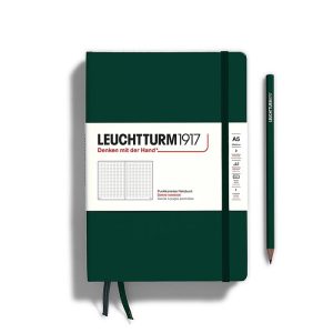 Leuchtturm Leuchtturm Forest Green, Medium (A5), 251 p., dotted