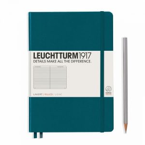 Leuchtturm Leuchtturm Pacific Green, Medium (A5), 251 p., ruled