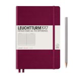 Leuchtturm Leuchtturm Port Red, Medium (A5), 251 p., ruled