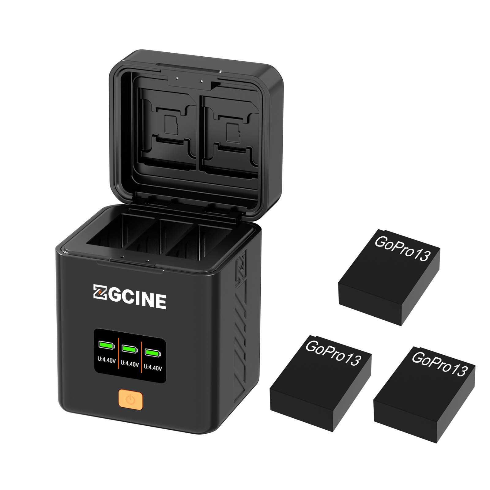 ZGCINE ZGCINE Charging Case voor 3x GoPro 13 Battery